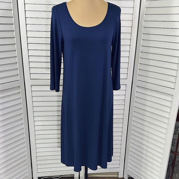 Eileen Fisher Shift Dress Size Small Light Stretch - Picture 2 of 11
